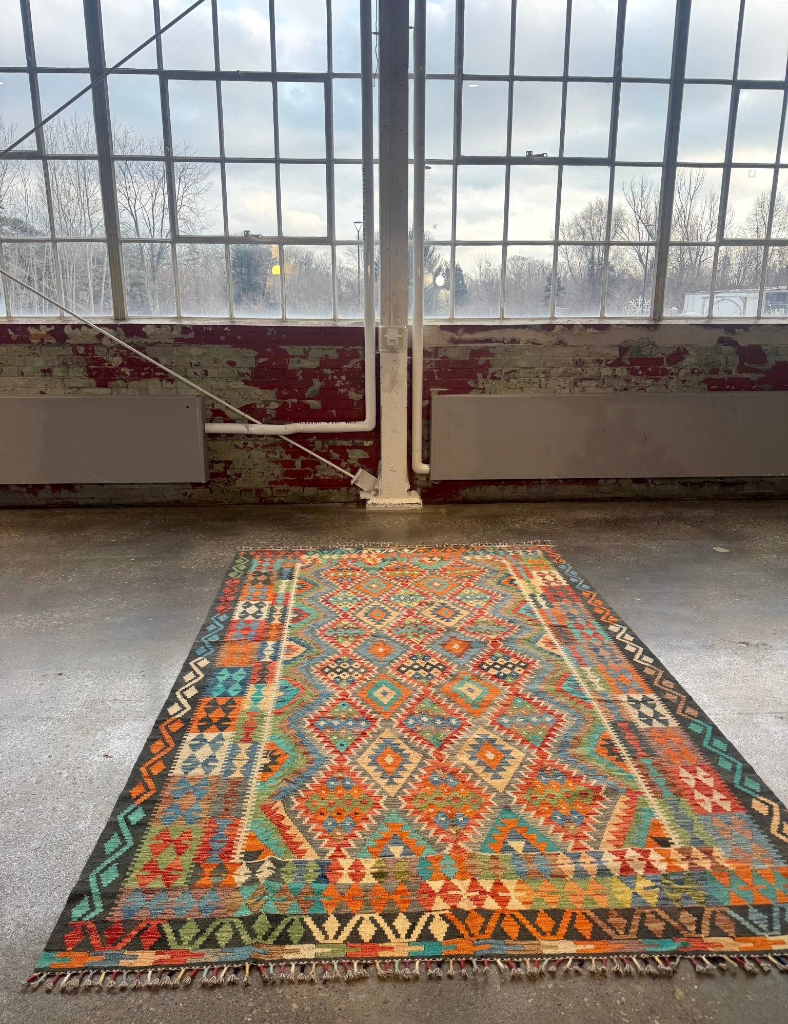 Afghan Maimana Kilim Rug | 6' 6" x 9' 8" - Rug the Rock - available