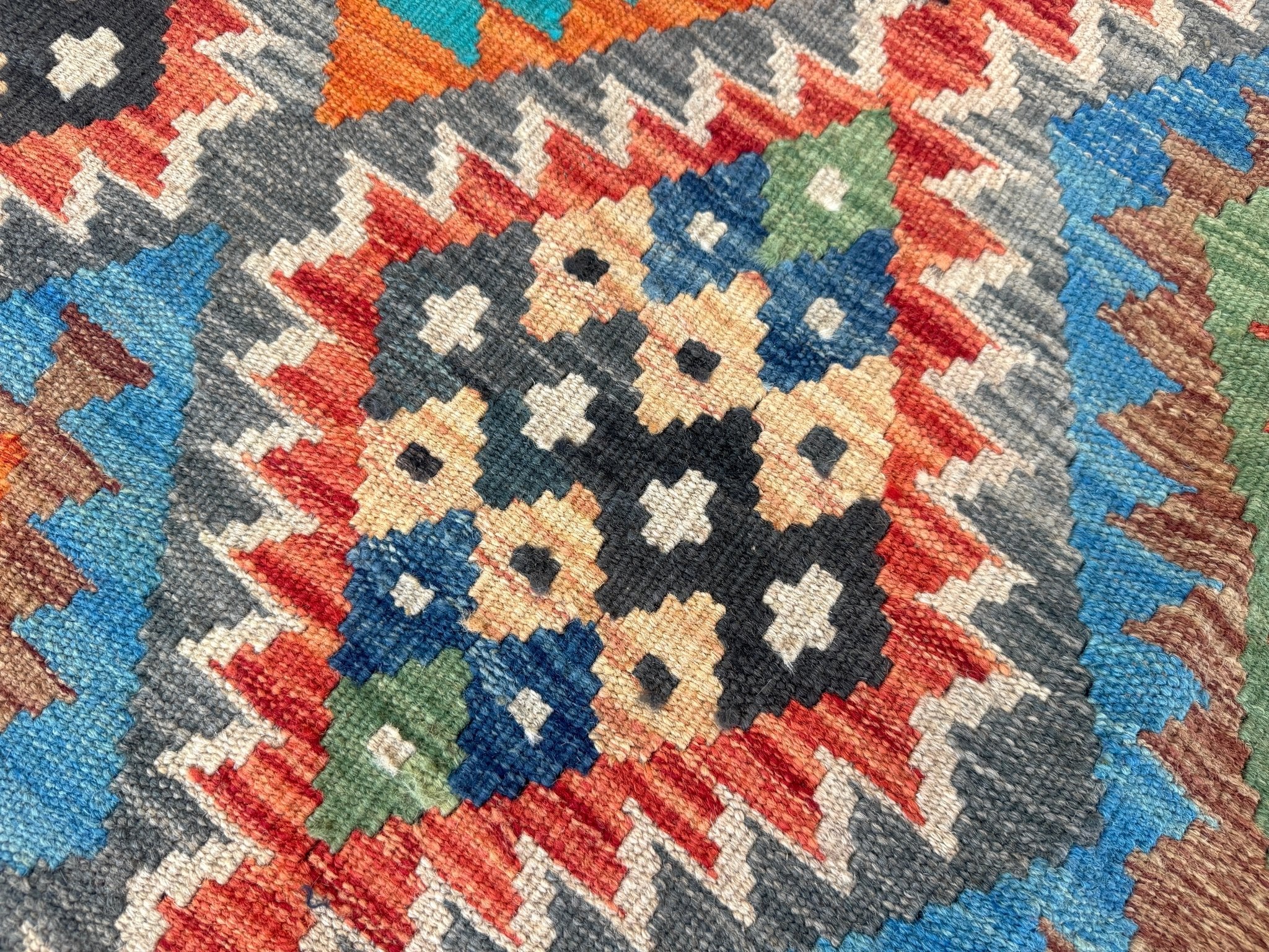 Afghan Maimana Kilim Rug | 6' 6" x 9' 8" - Rug the Rock - available