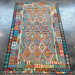 Afghan Maimana Kilim Rug | 6' 6" x 9' 8" - Rug the Rock - available