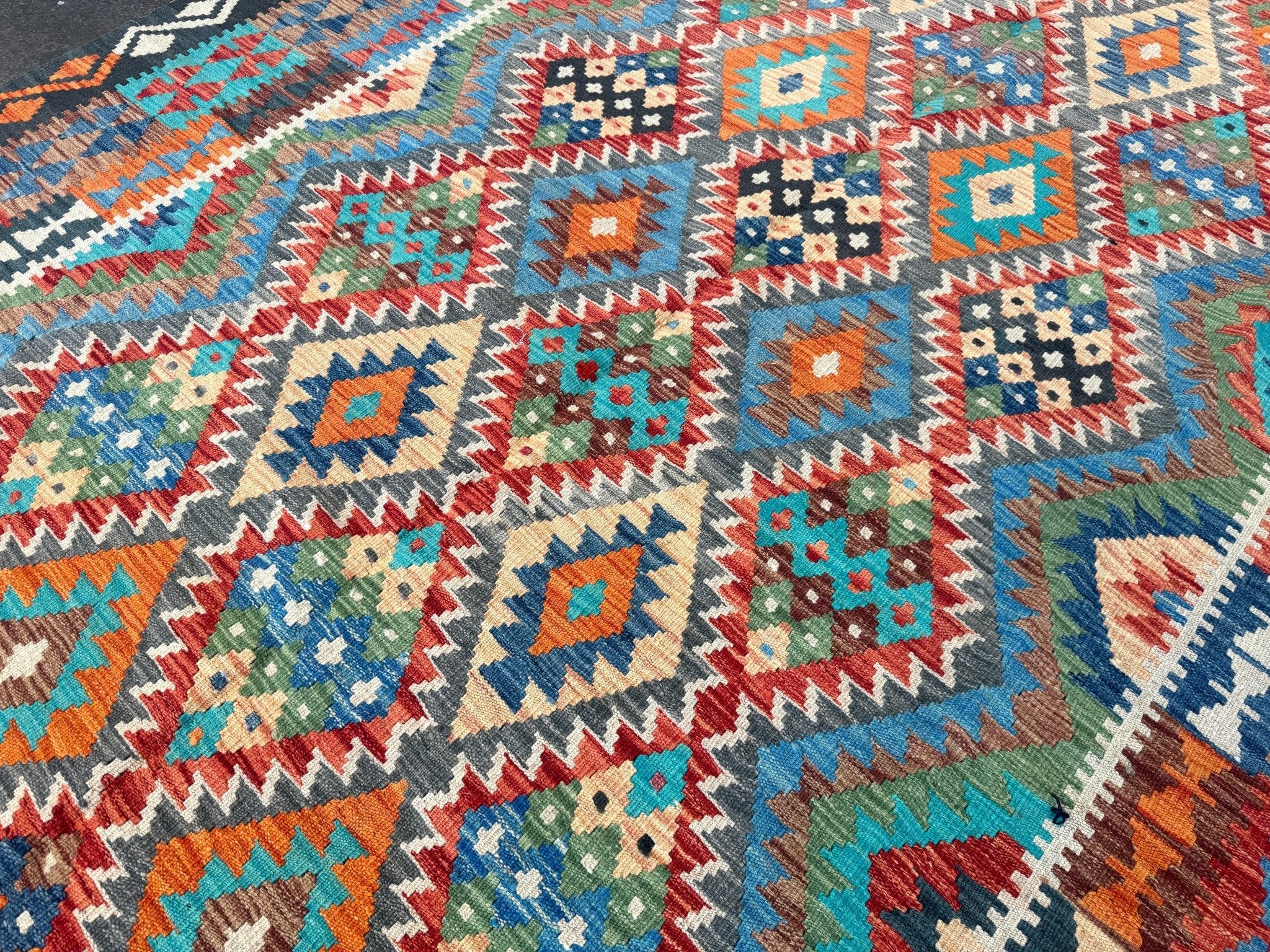 Afghan Maimana Kilim Rug | 6' 6" x 9' 8" - Rug the Rock - available