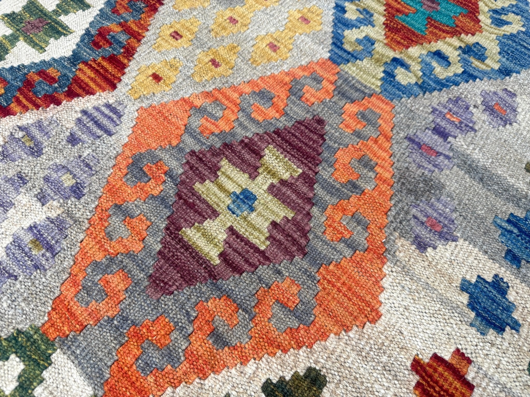 Afghan Maimana Kilim Rug | 7' x 9' 11" - Rug the Rock - available