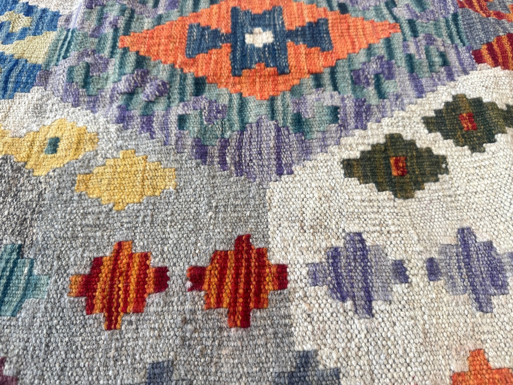 Afghan Maimana Kilim Rug | 7' x 9' 11" - Rug the Rock - available