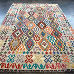 Afghan Maimana Kilim Rug | 7' x 9' 11" - Rug the Rock - available
