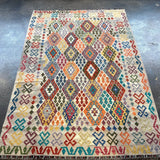Afghan Maimana Kilim Rug | 7' x 9' 11" - Rug the Rock - available