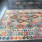 Afghan Maimana Kilim Rug | 7' x 9' 11" - Rug the Rock - available
