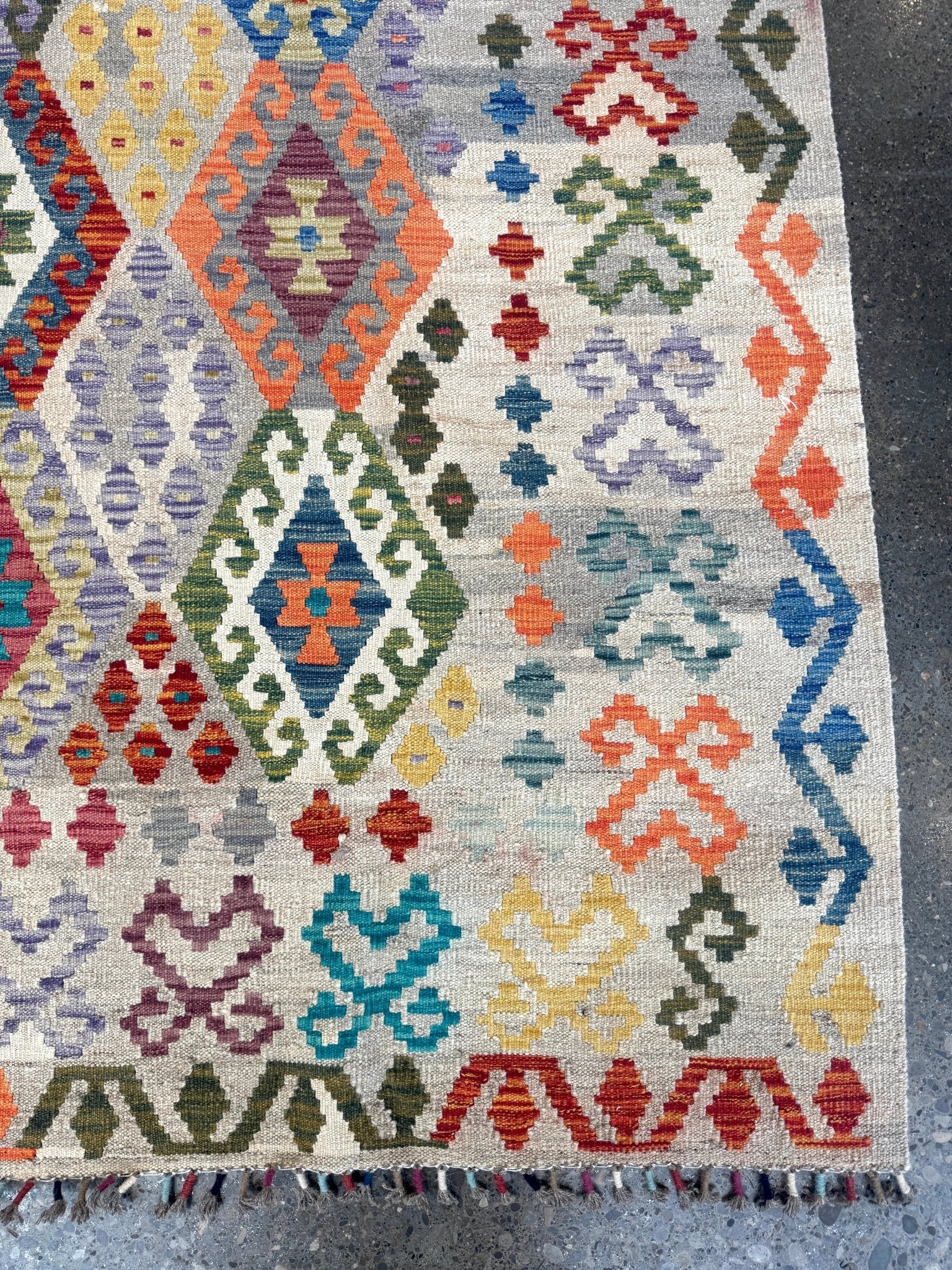 Afghan Maimana Kilim Rug | 7' x 9' 11" - Rug the Rock - available