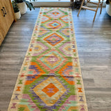 Afghan Maimana Kilim Runner | 2' 10" x 9' 10" - Rug the Rock