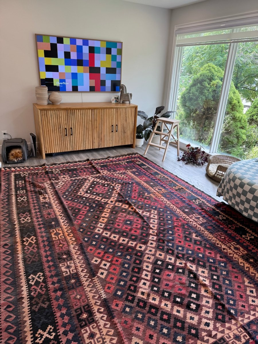 Afghan Uzbek Kilim Rug | 7' 10" x 10' 6" - Rug the Rock