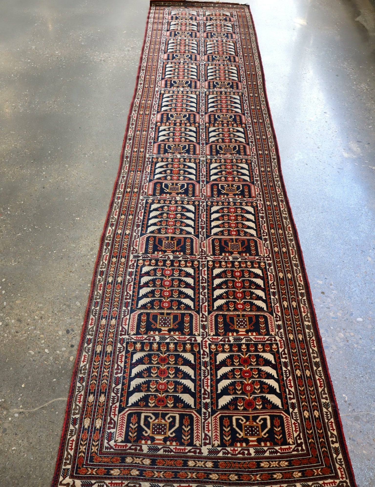 Afghan Zakini Baluch Runner Rug | 2' 9" x 12' 10" - Rug the Rock -