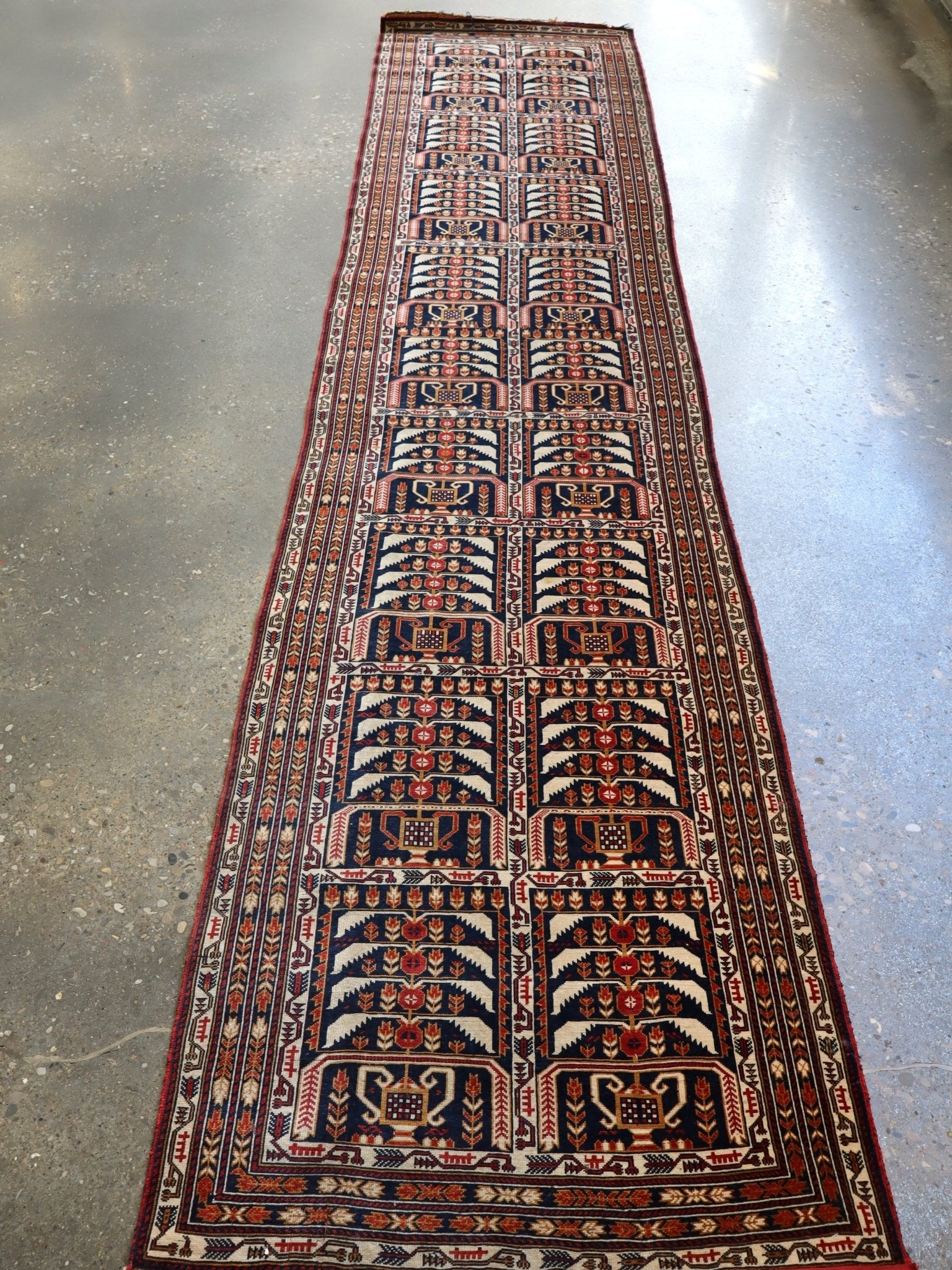 Afghan Zakini Baluch Runner Rug | 2' 9" x 12' 10" - Rug the Rock -