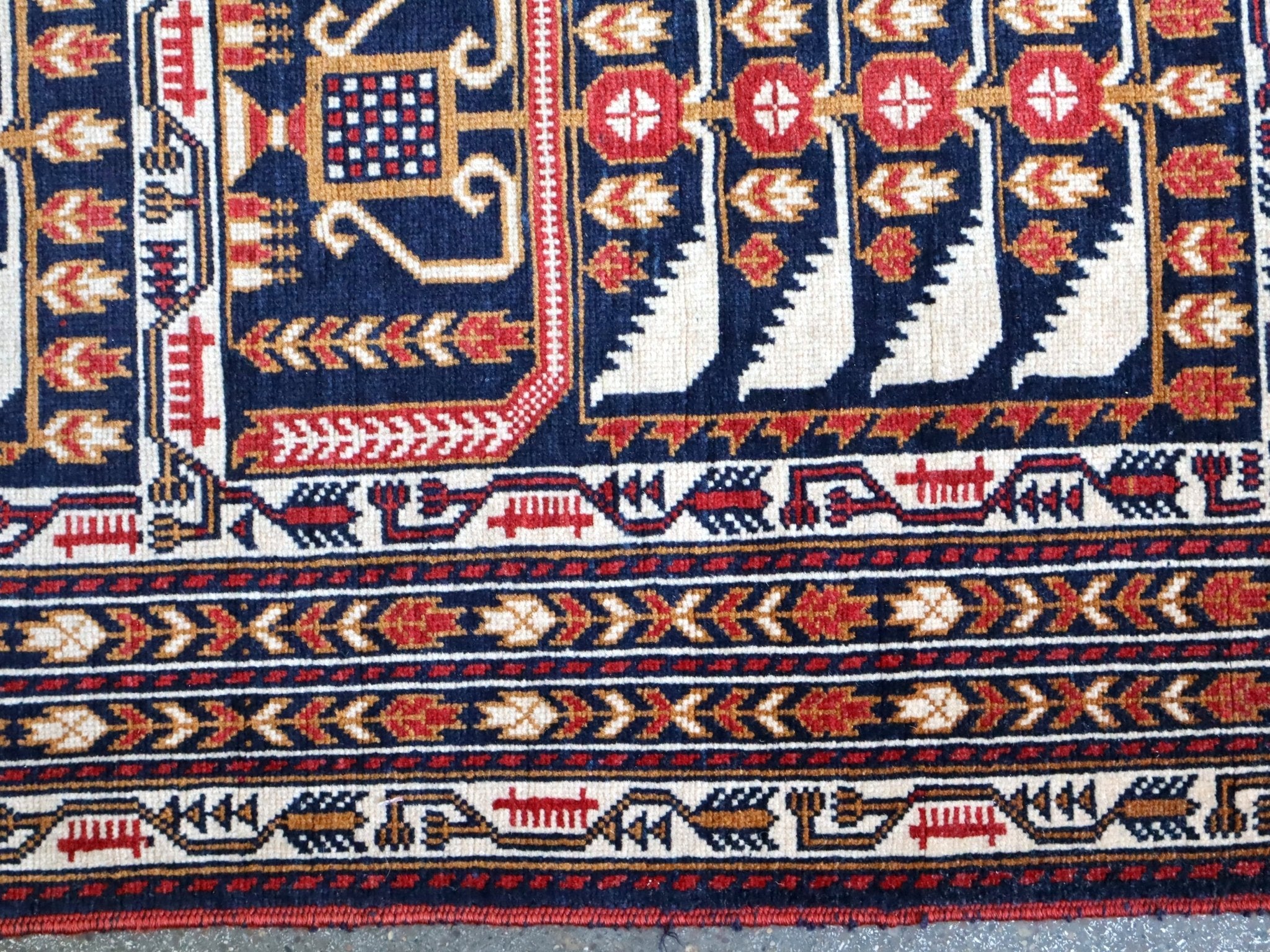 Afghan Zakini Baluch Runner Rug | 2' 9" x 12' 10" - Rug the Rock -