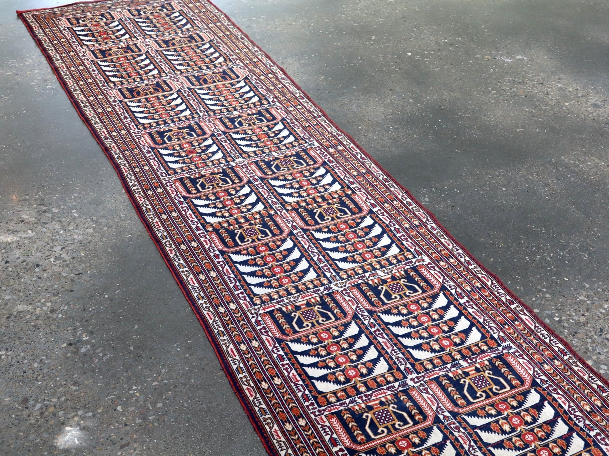 Afghan Zakini Baluch Runner Rug | 2' 9" x 12' 10" - Rug the Rock -