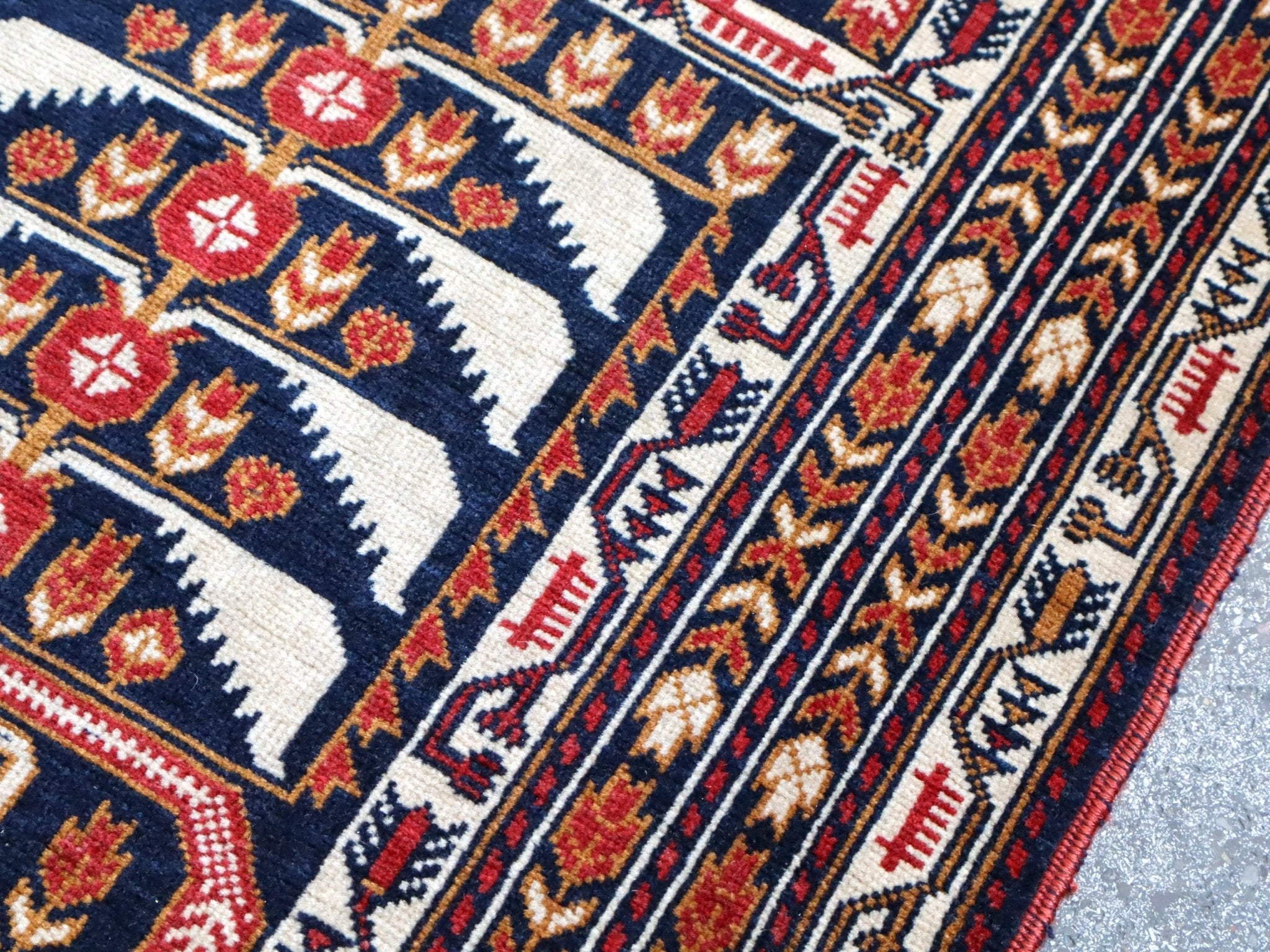 Afghan Zakini Baluch Runner Rug | 2' 9" x 12' 10" - Rug the Rock -