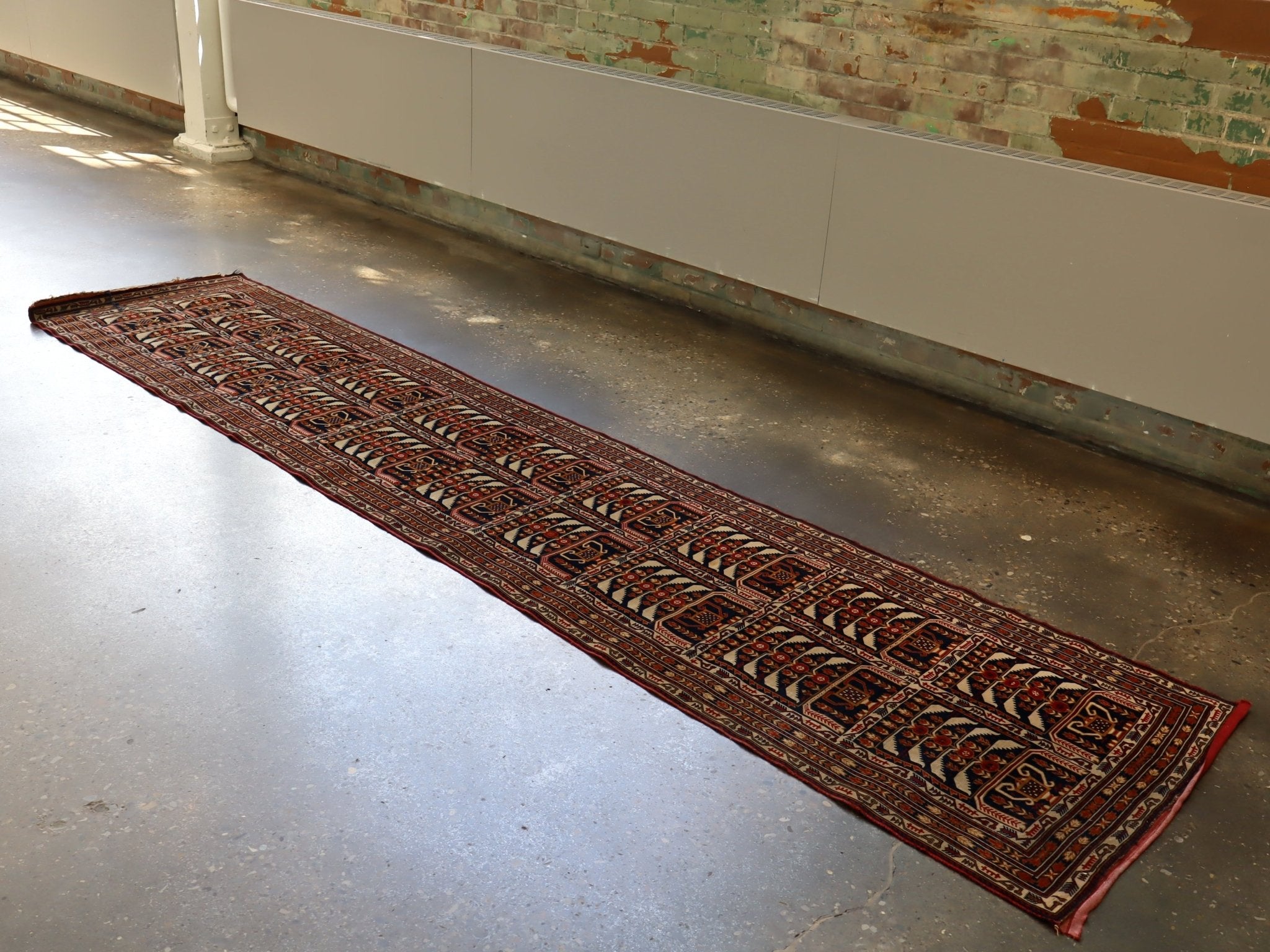 Afghan Zakini Baluch Runner Rug | 2' 9" x 12' 10" - Rug the Rock -