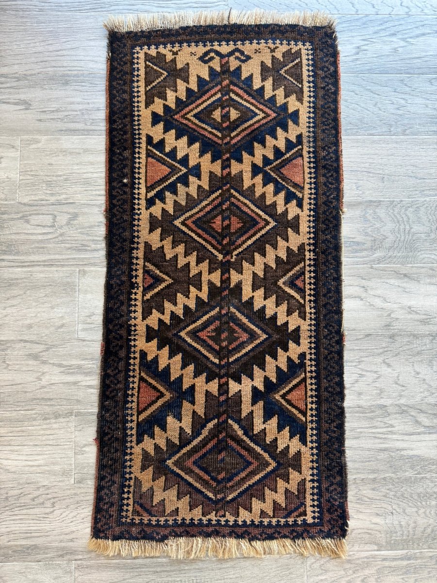 Antique Baluch Bag Face Rug | 1' 6" x 3' 2" - Rug the Rock