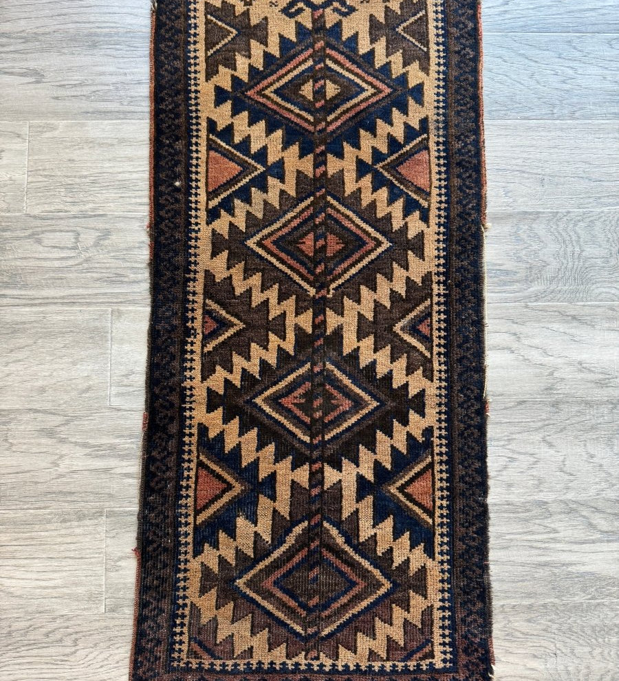 Antique Baluch Bag Face Rug | 1' 6" x 3' 2" - Rug the Rock