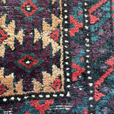 Antique Baluch Bag Face Rug | 1' 6" x 3' - Rug the Rock