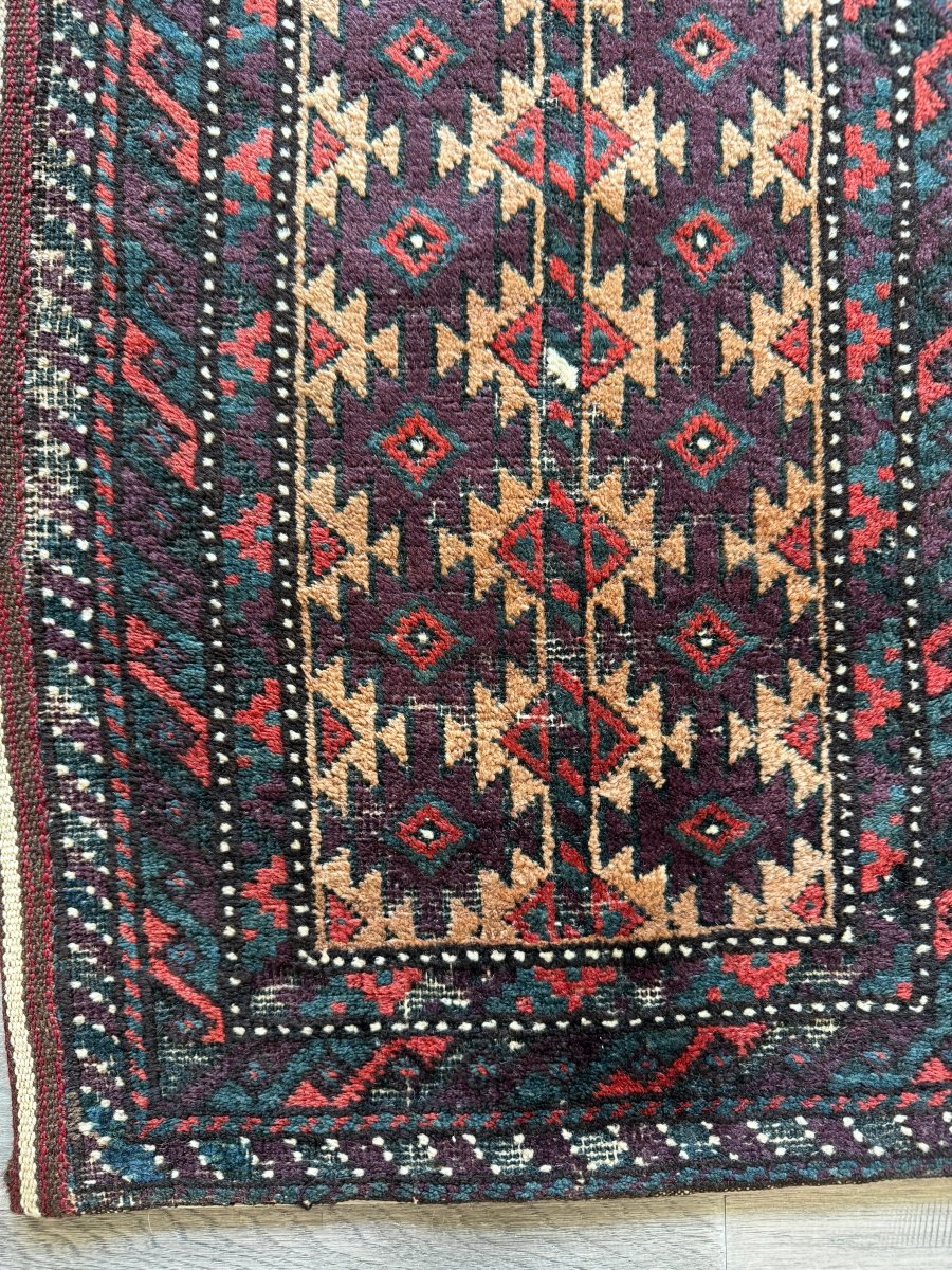 Antique Baluch Bag Face Rug | 1' 6" x 3' - Rug the Rock