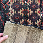 Antique Baluch Bag Face Rug | 1' 6" x 3' - Rug the Rock