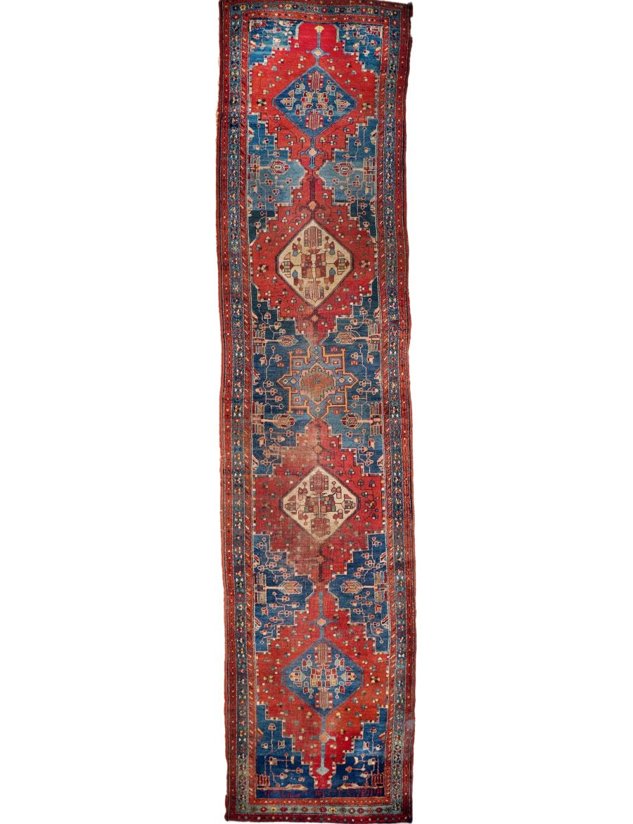 Antique Bidjar Runner Rug | 3' 3" x 14' 1" - Rug the Rock - antique rugsHeritagePersian Rug