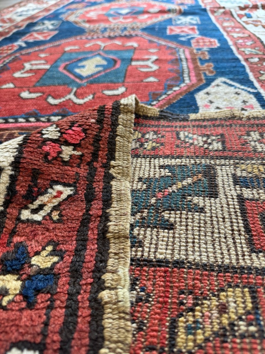 Antique Caucasian Kazak Rug | 3' 9" x 9' 6" - Rug the Rock