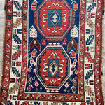 Antique Caucasian Kazak Rug | 3' 9" x 9' 6" - Rug the Rock