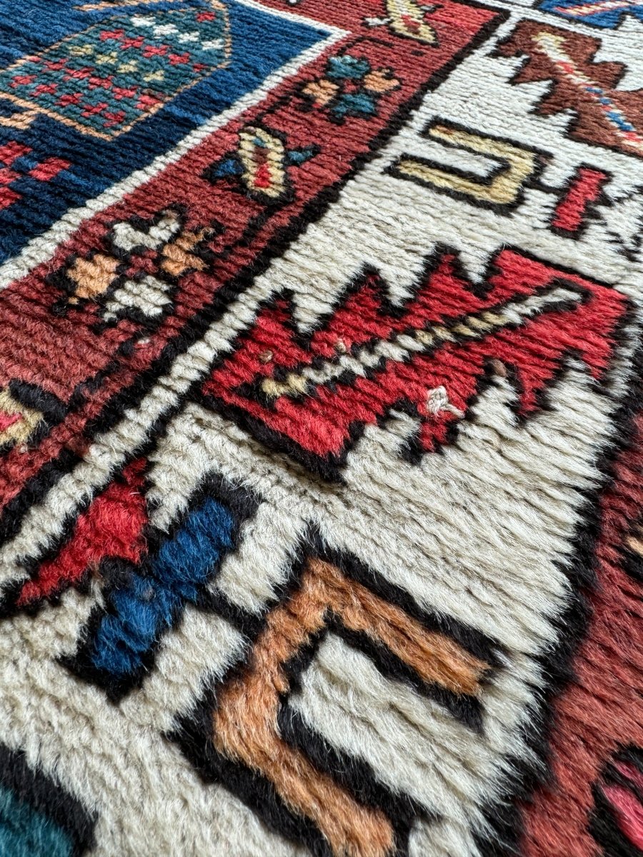 Antique Caucasian Kazak Rug | 3' 9" x 9' 6" - Rug the Rock