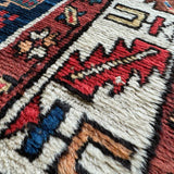 Antique Caucasian Kazak Rug | 3' 9" x 9' 6" - Rug the Rock