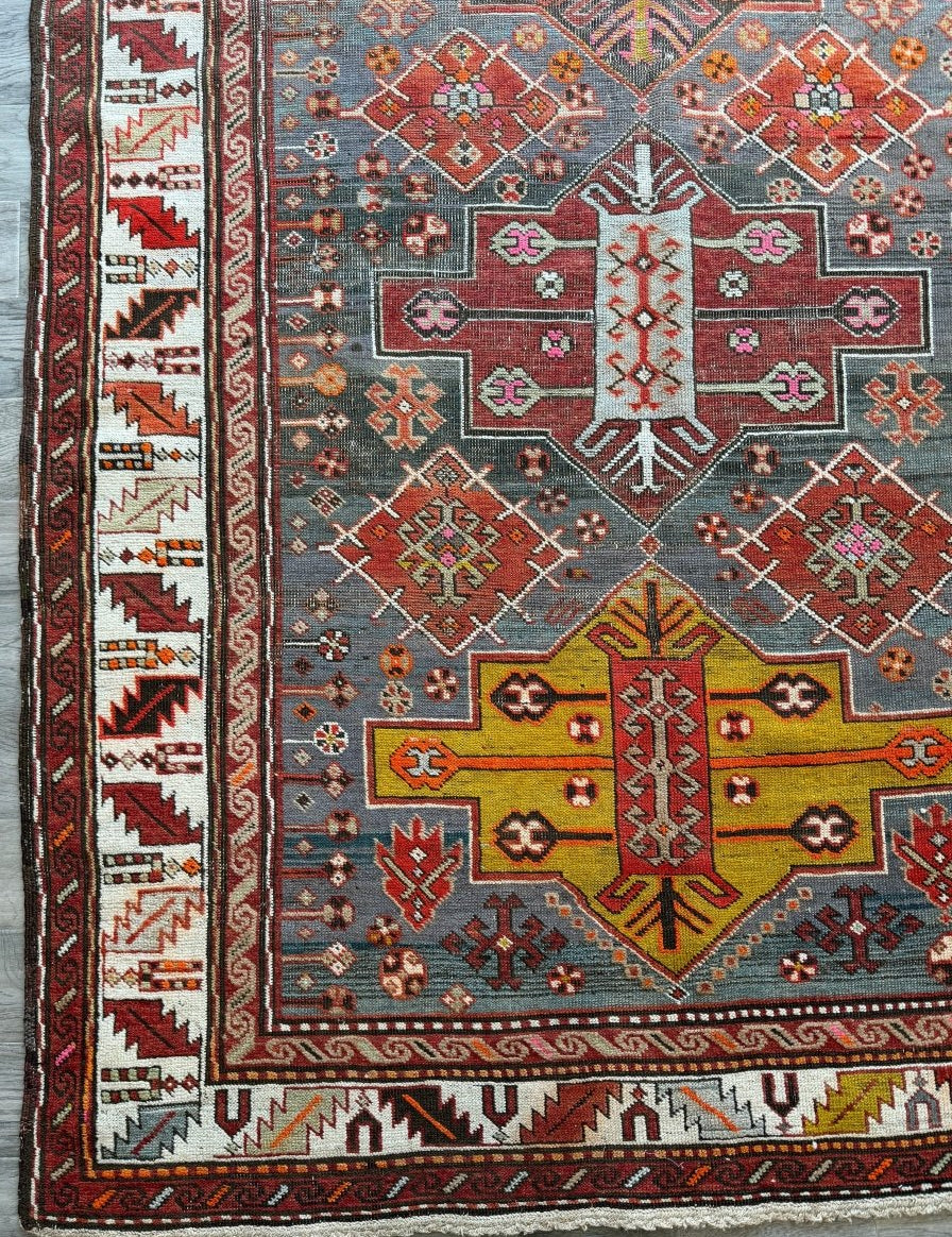 Antique Caucasian Kazak Rug | 5' 1" x 8' 10" - Rug the Rock