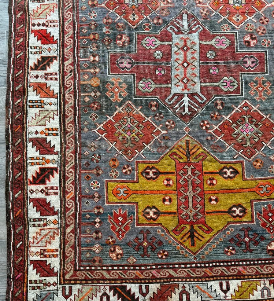 Antique Caucasian Kazak Rug | 5' 1" x 8' 10" - Rug the Rock