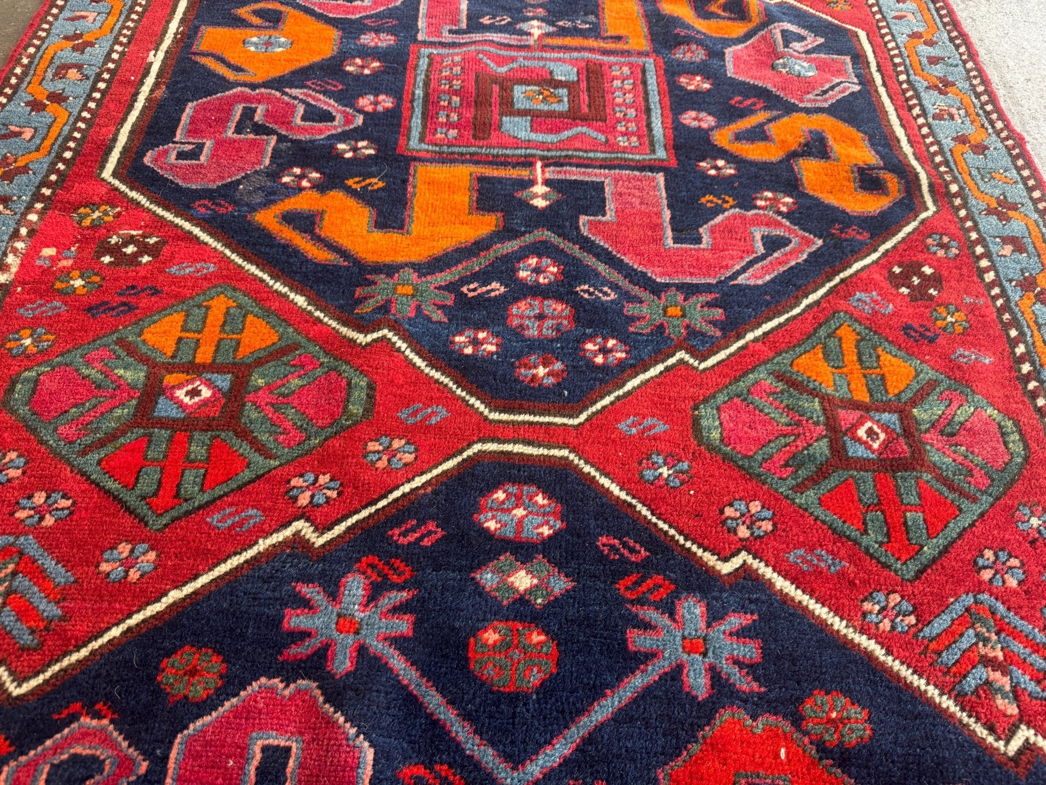 Antique Cloud band Karabagh Runner | 9' x 3' 4" - Rug the Rock - availablecaucasian rugsRunner Rug