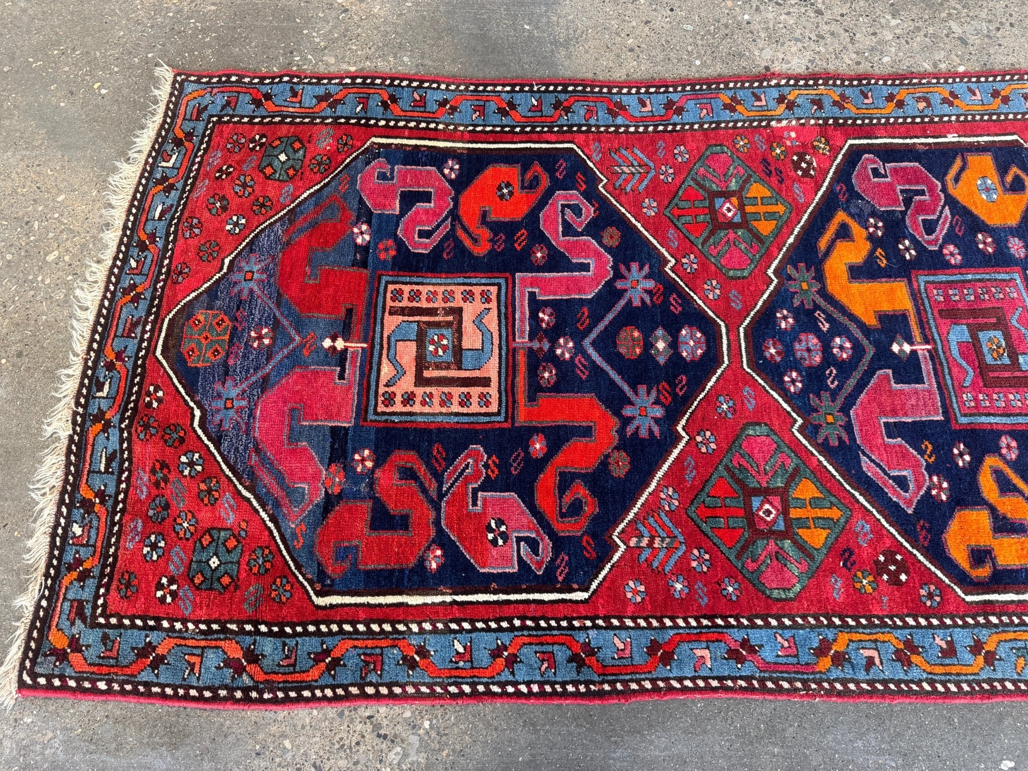 Antique Cloud band Karabagh Runner | 9' x 3' 4" - Rug the Rock - availablecaucasian rugsRunner Rug
