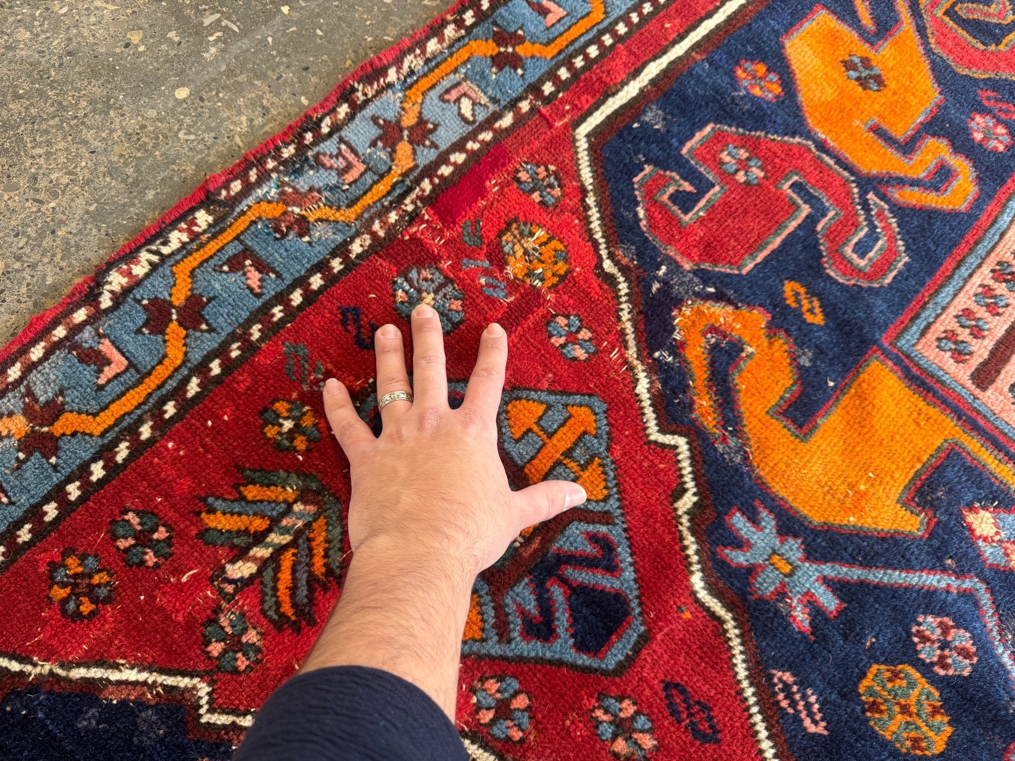 Antique Cloud band Karabagh Runner | 9' x 3' 4" - Rug the Rock - availablecaucasian rugsRunner Rug