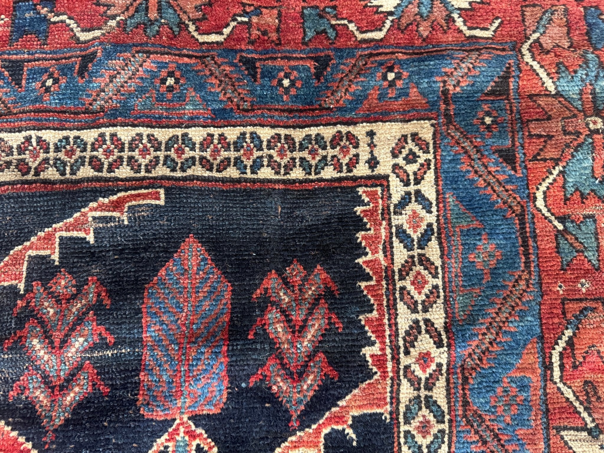 Antique Persian Bakhtiari Rug | 5' x 7’ 4" - Rug the Rock - Afshar RugsavailableMedium Rugs | 3' 6' x 4' x 7'