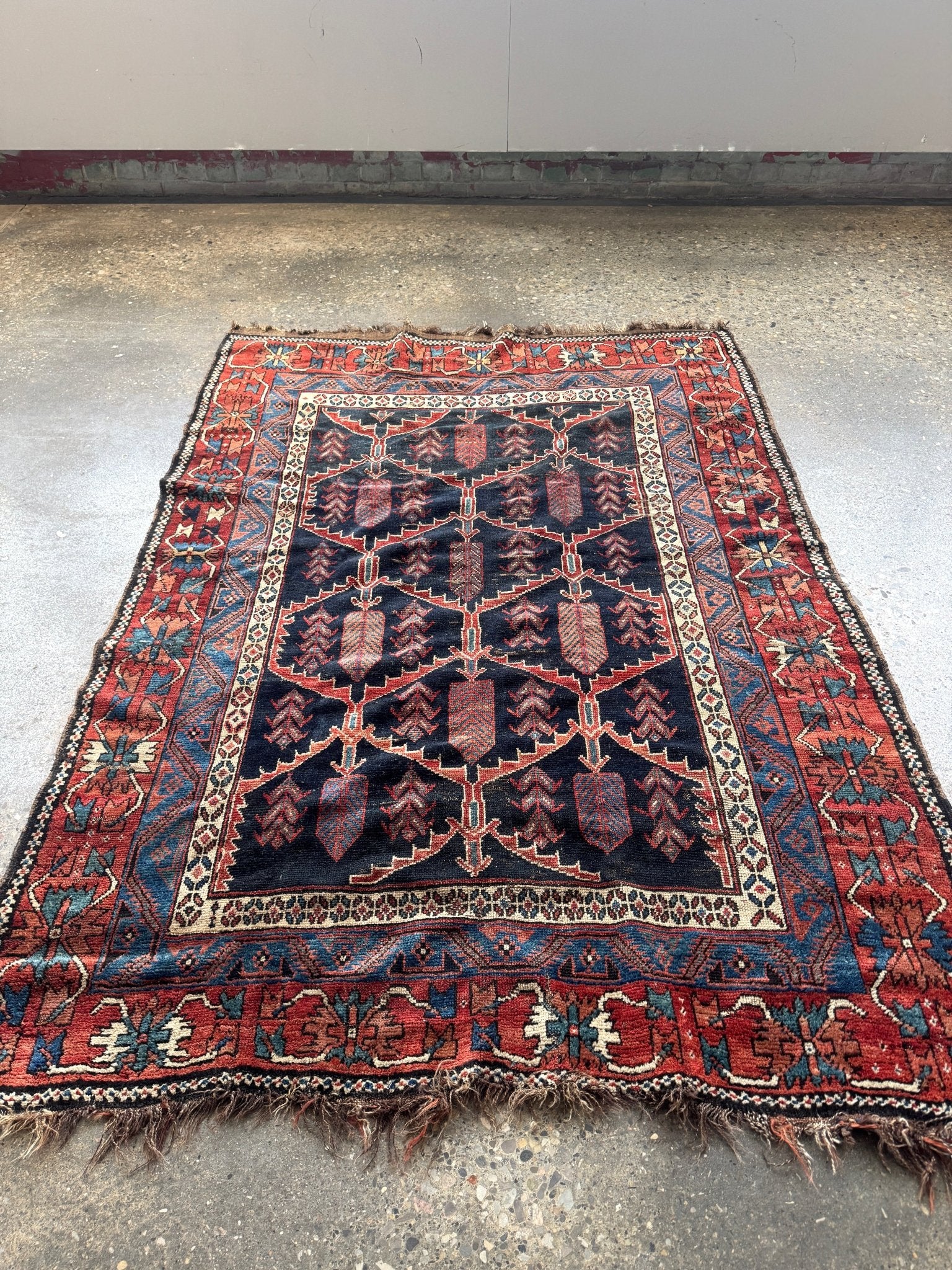 Antique Persian Bakhtiari Rug | 5' x 7’ 4" - Rug the Rock - Afshar RugsavailableMedium Rugs | 3' 6' x 4' x 7'