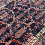 Antique Persian Bakhtiari Rug | 5' x 7’ 4" - Rug the Rock - Afshar RugsavailableMedium Rugs | 3' 6' x 4' x 7'