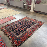 Antique Persian Bakhtiari Rug | 5' x 7’ 4" - Rug the Rock - Afshar RugsavailableMedium Rugs | 3' 6' x 4' x 7'
