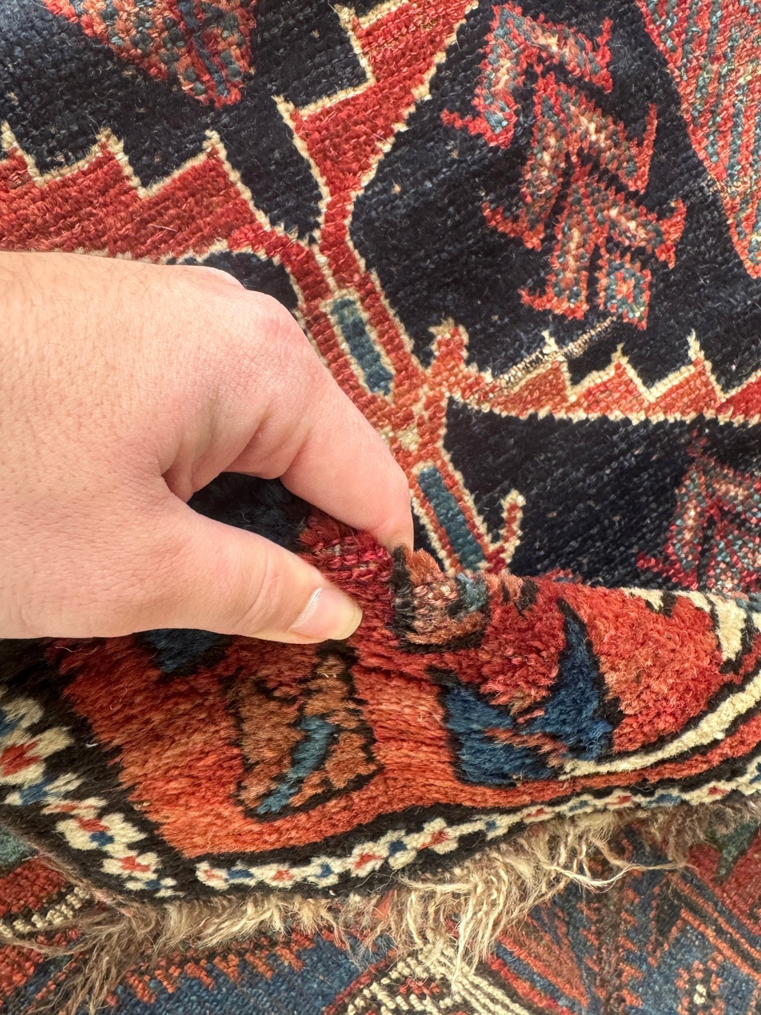 Antique Persian Bakhtiari Rug | 5' x 7’ 4" - Rug the Rock - Afshar RugsavailableMedium Rugs | 3' 6' x 4' x 7'