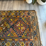 Antique Shahsavan Runner Rug | 3' 5" x 9' 6" - Rug the Rock