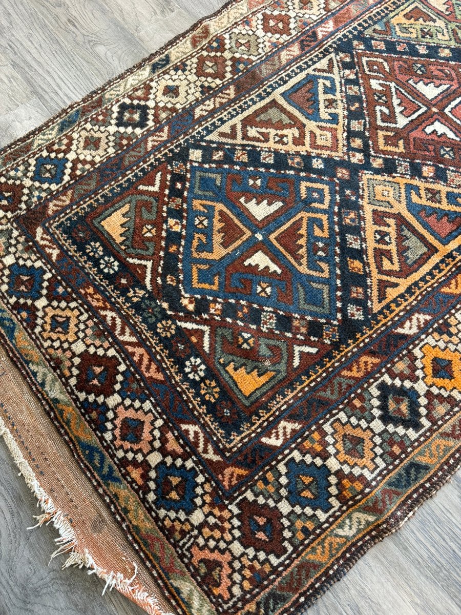 Antique Shahsavan Runner Rug | 3' 5" x 9' 6" - Rug the Rock