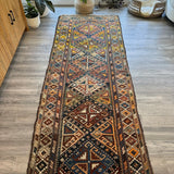 Antique Shahsavan Runner Rug | 3' 5" x 9' 6" - Rug the Rock