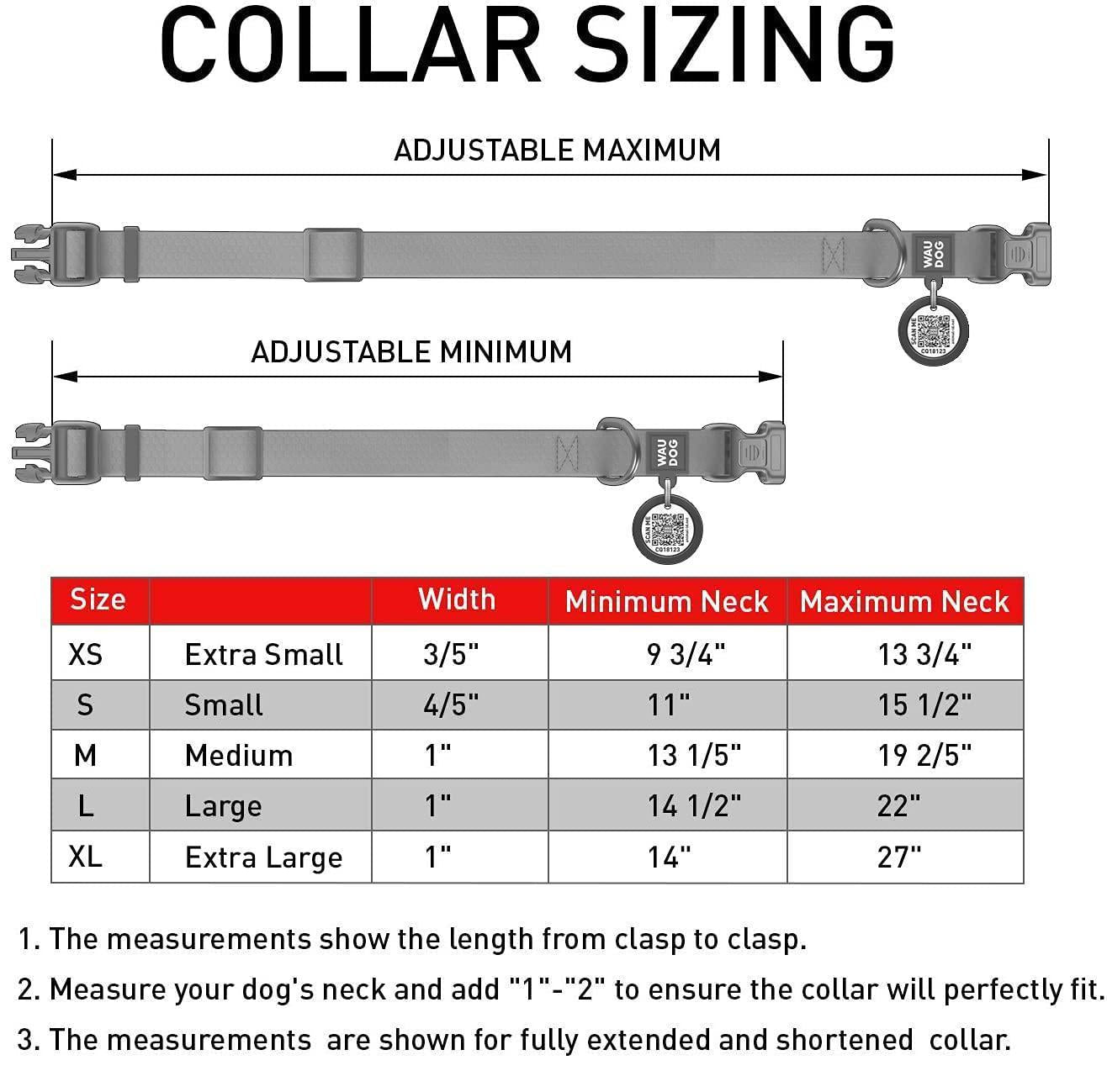 Waterproof Dog Collar Heavy Duty Adjustable for Medium Dogs M Size Glow in Dark Rug the Rock