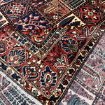 Bakhtiari Rug — Garden Panels in Rust & Indigo | 9'9" × 12'2" - Rug the Rock - availableBakhtiariHand-knotted