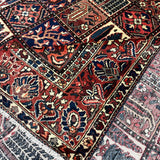 Bakhtiari Rug — Garden Panels in Rust & Indigo | 9'9" × 12'2" - Rug the Rock - availableBakhtiariHand-knotted