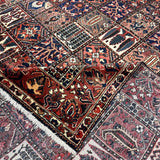 Bakhtiari Rug — Garden Panels in Rust & Indigo | 9'9" × 12'2" - Rug the Rock - availableBakhtiariHand-knotted