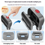 Full Series Pet Shaver Comb Suit with Hair Suction Head for Dogs and Cats Rug the Rock