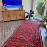 Caucasian Karabagh Runner Rug | 4' 1" x 15' - Rug the Rock