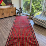 Caucasian Karabagh Runner Rug | 4' 1" x 15' - Rug the Rock