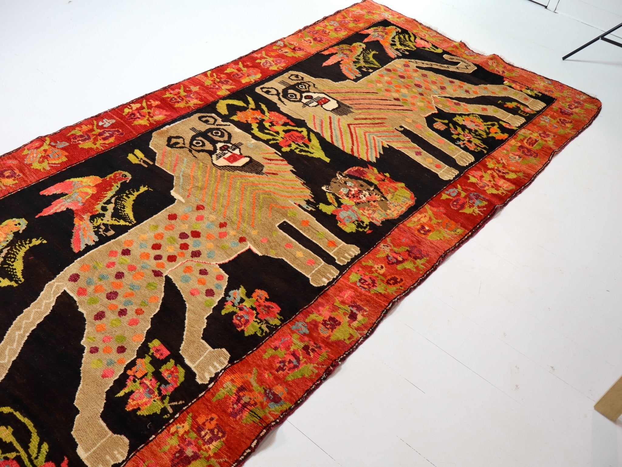 Caucasian Karabakh Rug | 4' 5" x 9' 8" - Rug the Rock - 5 x 86 x 97 x 10
