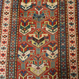 Caucasian Karabakh Runner Rug | 3' 1" x 11' 3" - Rug the Rock - multicolor colorRunner Rugyellow color